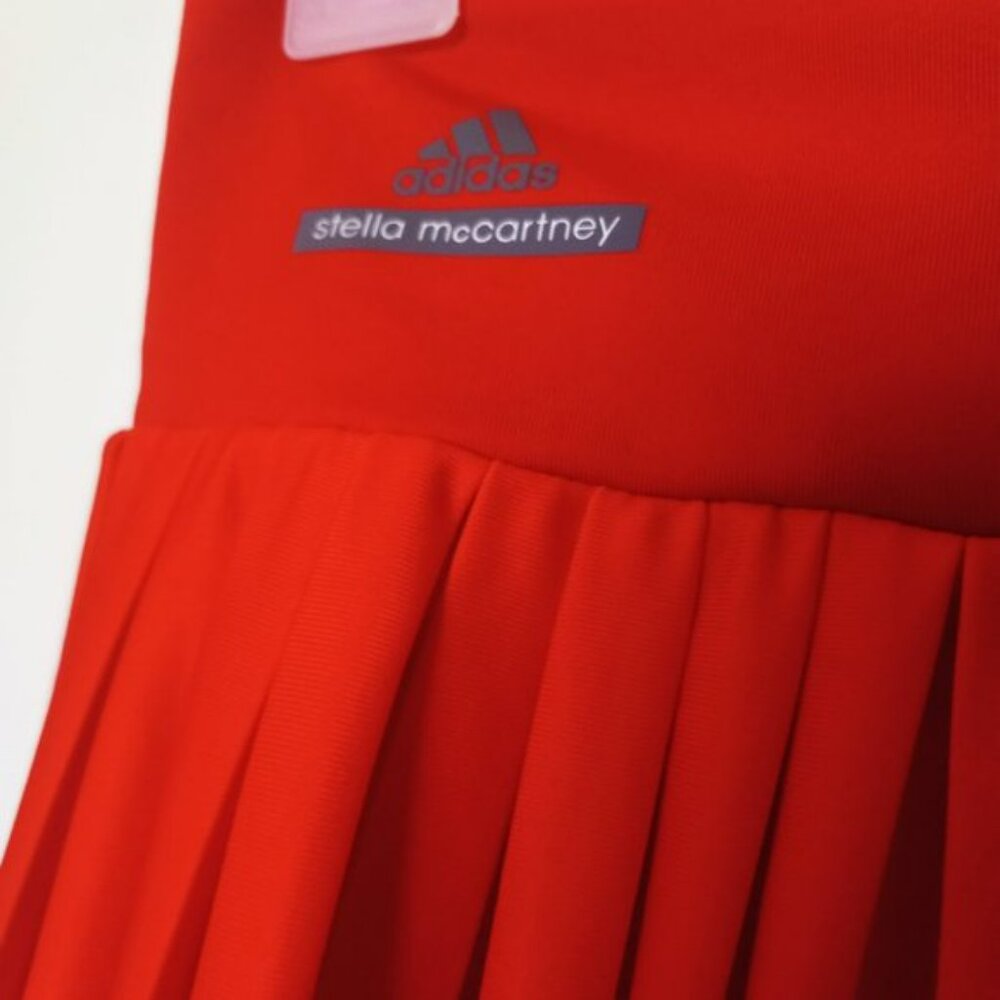 Nwt Adidas Stella McCartney OUTFIT SET: Tennis Skort Skirt + Polo Tank Top M - Picture 11 of 15